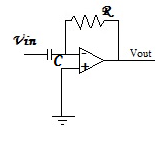 differentiator using op amp