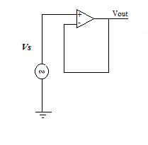 voltage follower using op-amp
